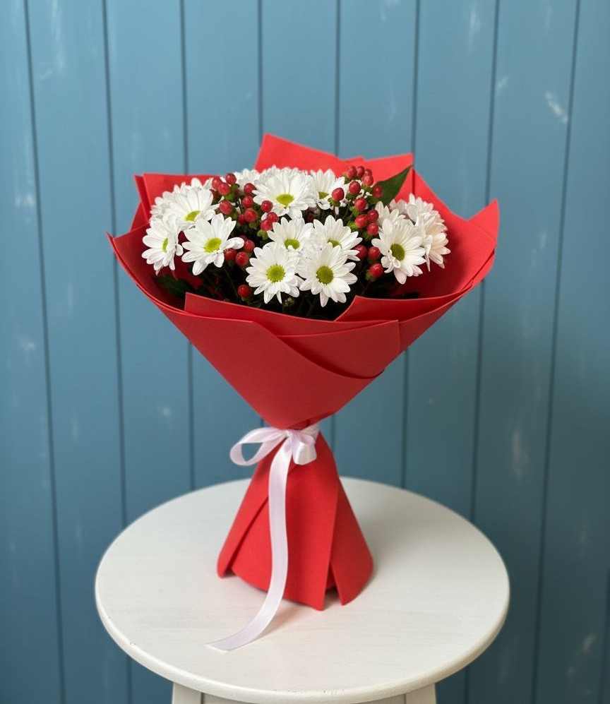 Букет цветов из: Хризантемы в Миассе