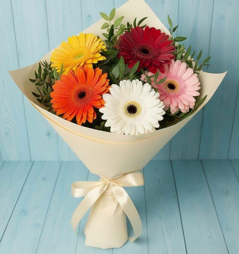 Букет цветов из: Герберы в Миассе