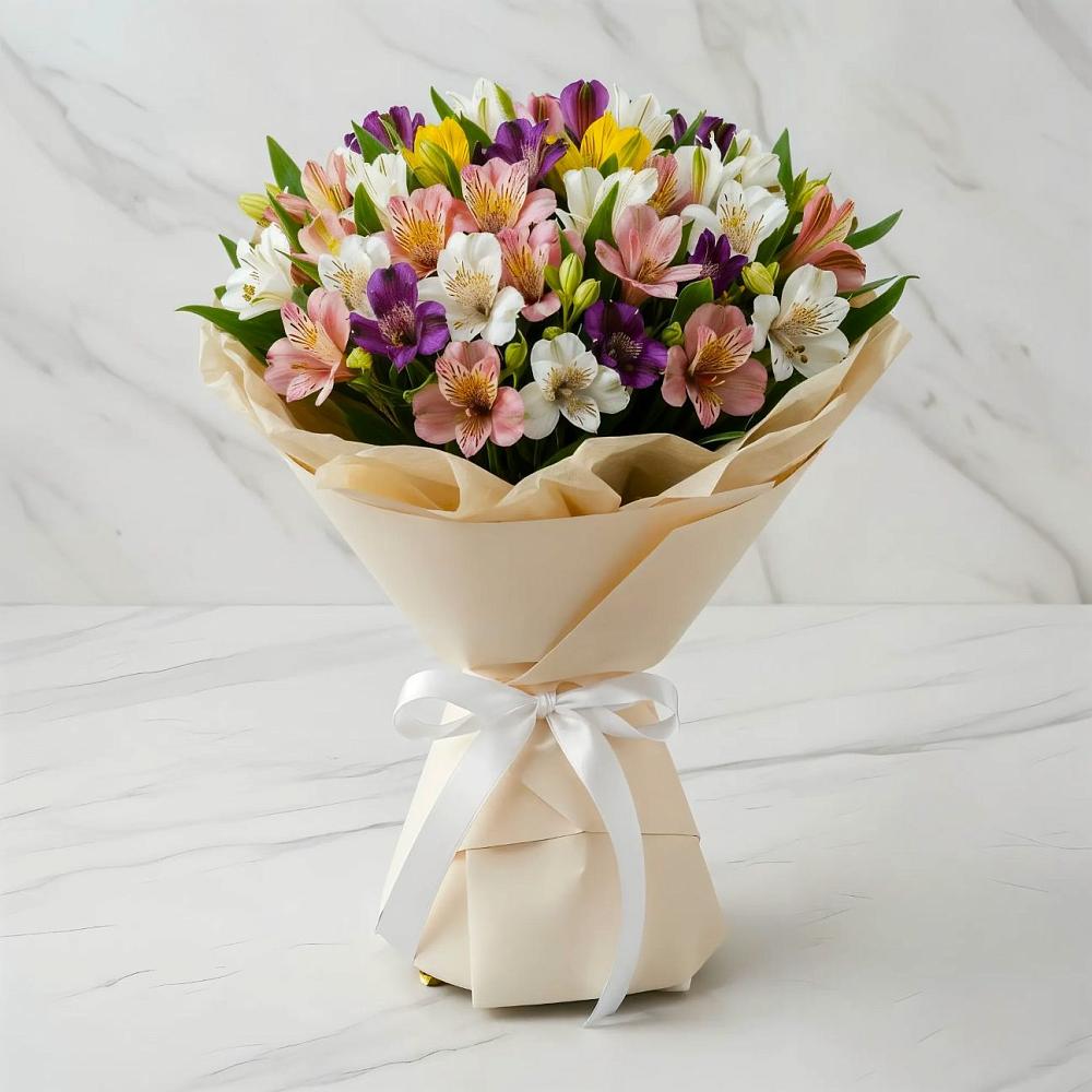 Букет цветов из: Альстромерии в Миассе