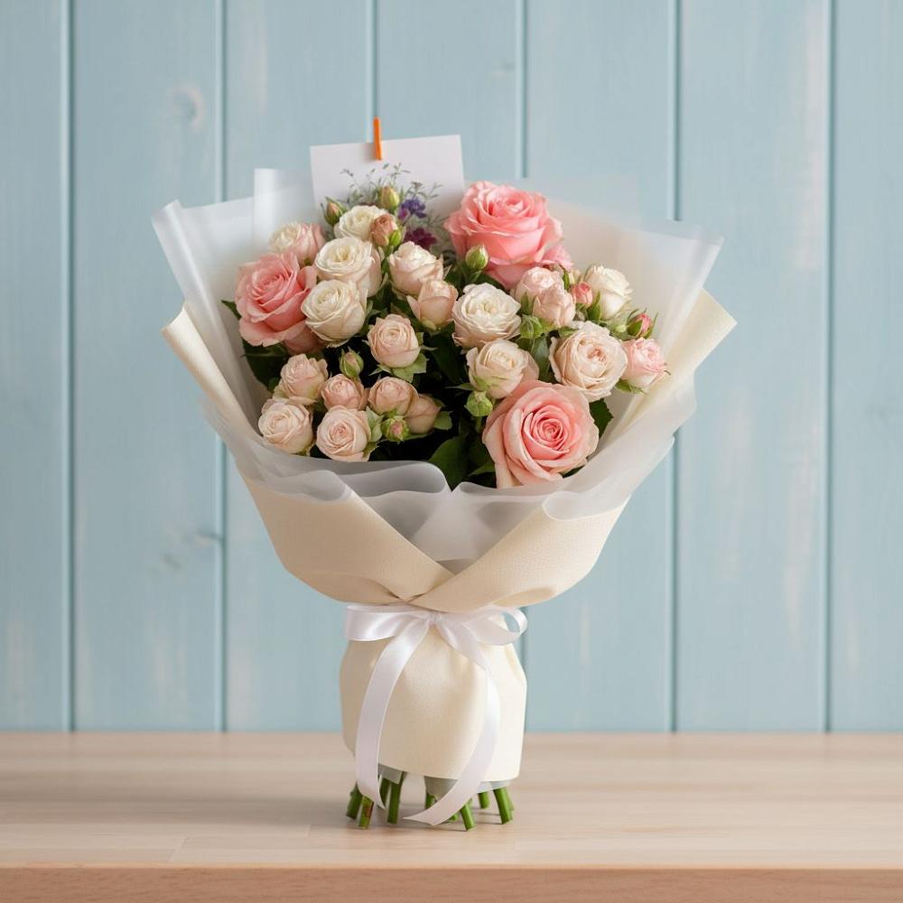 Букет цветов из: Розы в Миассе