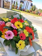Букет цветов из:  Герберы #REPLACE_PRED# Миассе