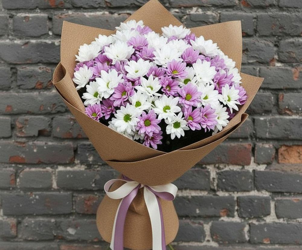Букет цветов из: Хризантемы в Миассе