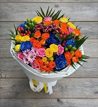 Букет цветов из:  Розы и Хризантемы в Миассе