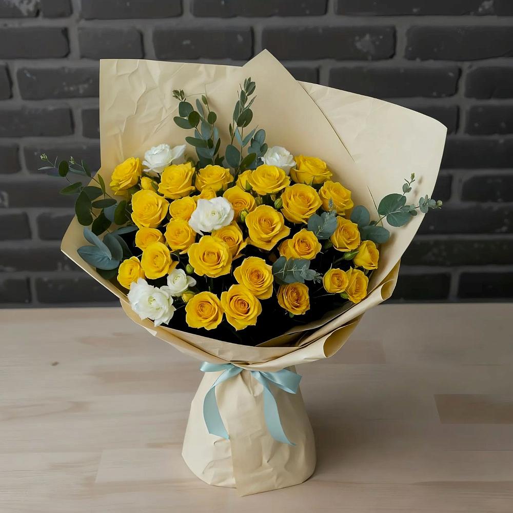 Букет цветов из: Розы в Миассе