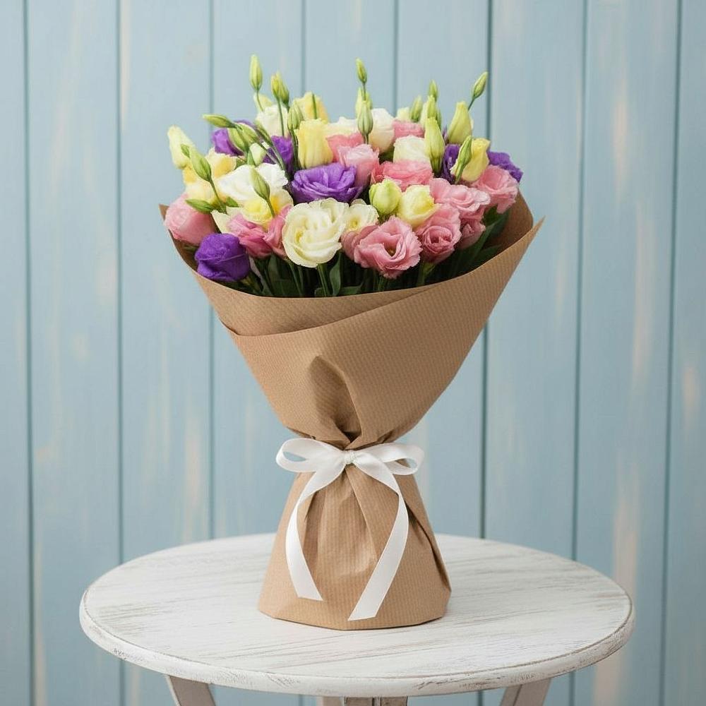 Букет цветов из: Лизиантусы в Миассе