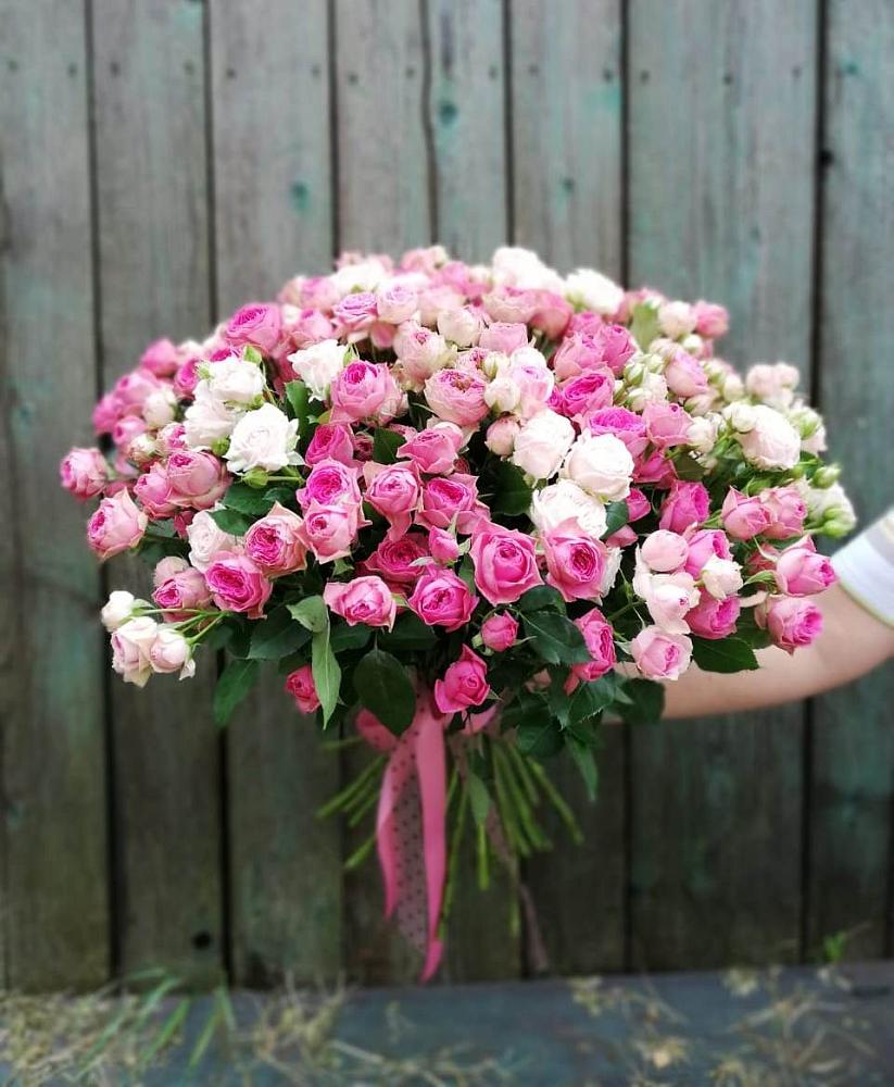 Букет Розовые кустовые розы Натали и Лав Лидия в Миассе