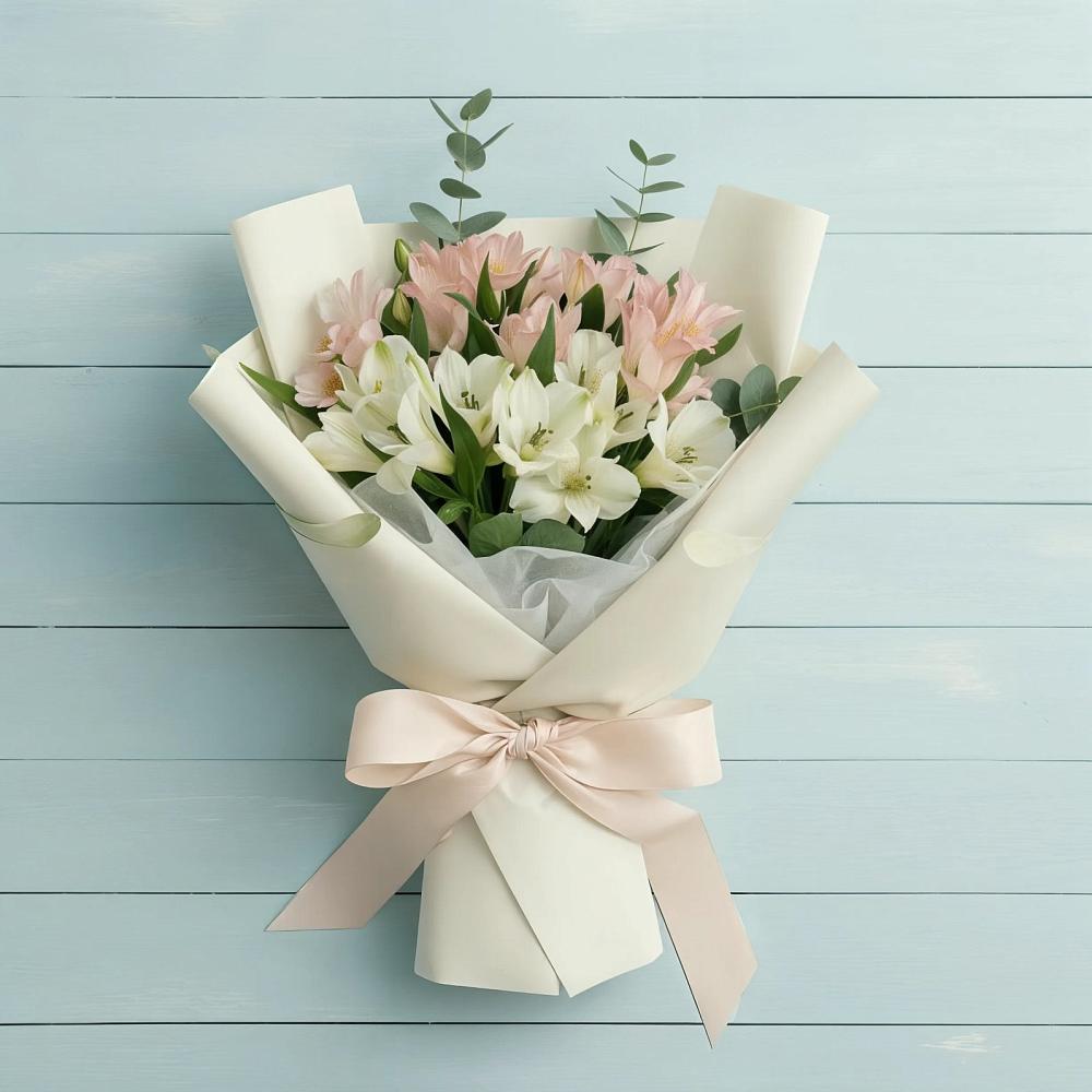 Букет цветов из: Альстромерии в Миассе